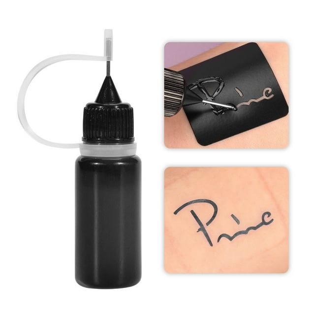 Pegatinas para tatuajes, tatuajes temporales para hombres, mujeres y adultos. Tinta semipermanente a mano alzada. Gel para arte corporal. Suministros de dibujo. Fluido para tatuajes Juice 10 ml.