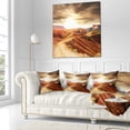thumbnail image 4 of Designart 16" x 16" Brown Polyester Throw Pillow, 4 of 5