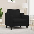 thumbnail image 1 of vidaXL Fauteuil Noir 60 cm Tissu, 1 of 1