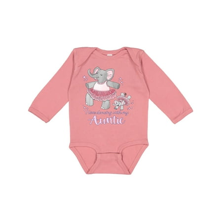 

Inktastic I Love Dancing With My Auntie Gift Baby Boy or Baby Girl Long Sleeve Bodysuit