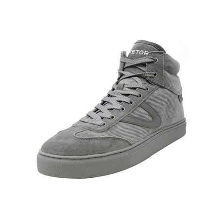 Tretorn Men's Jack Corduroy Suede Anchor Grey / High-Top Fashion Sneaker - 7M