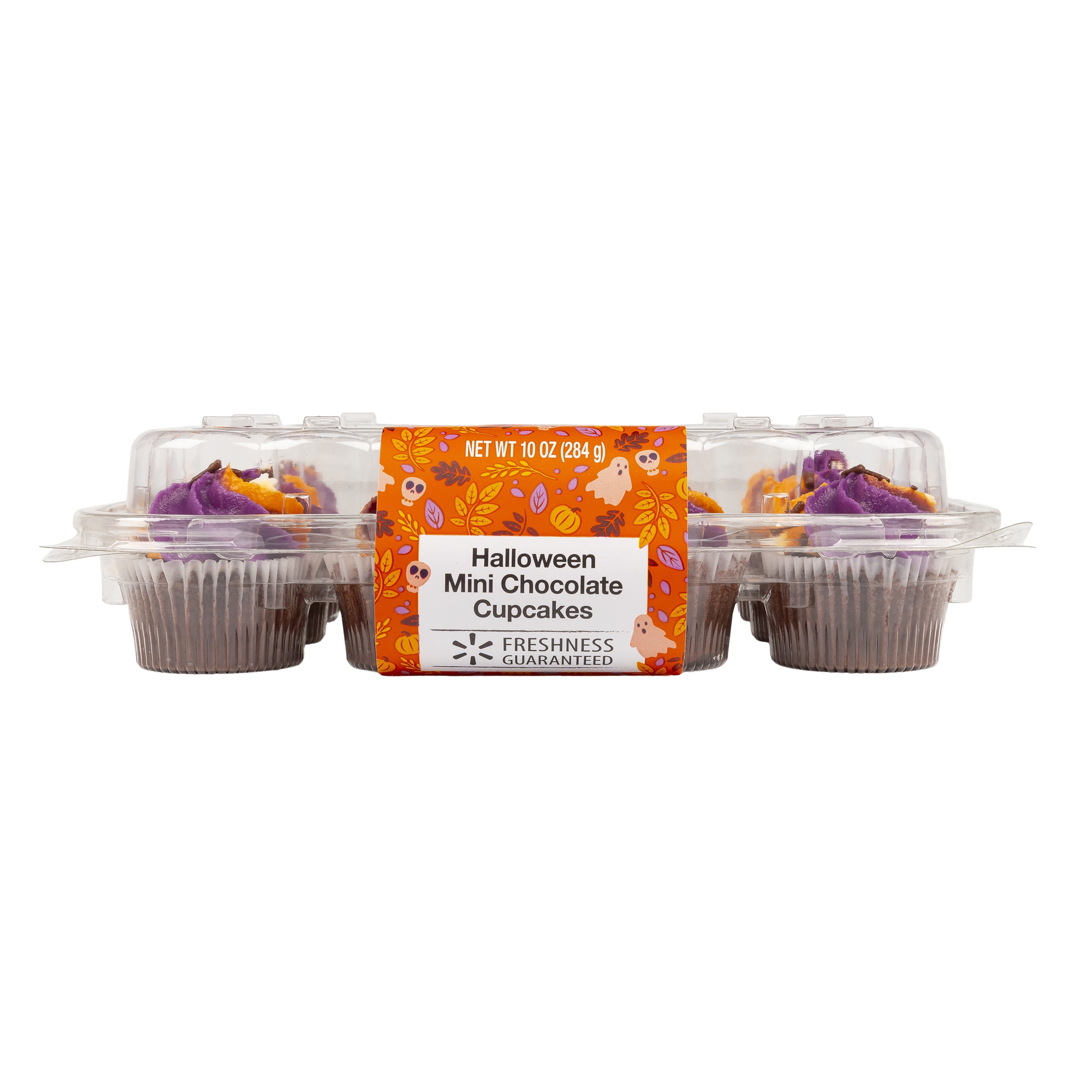 Freshness Guaranteed Halloween Mini Chocolate Cupcakes, 10 oz, 12 Count