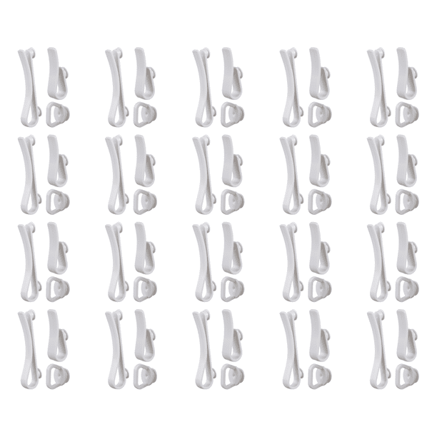 3 Unids/set Ganchos Plástico Almacenamiento Multiusos para Mano Bogg () Blanco