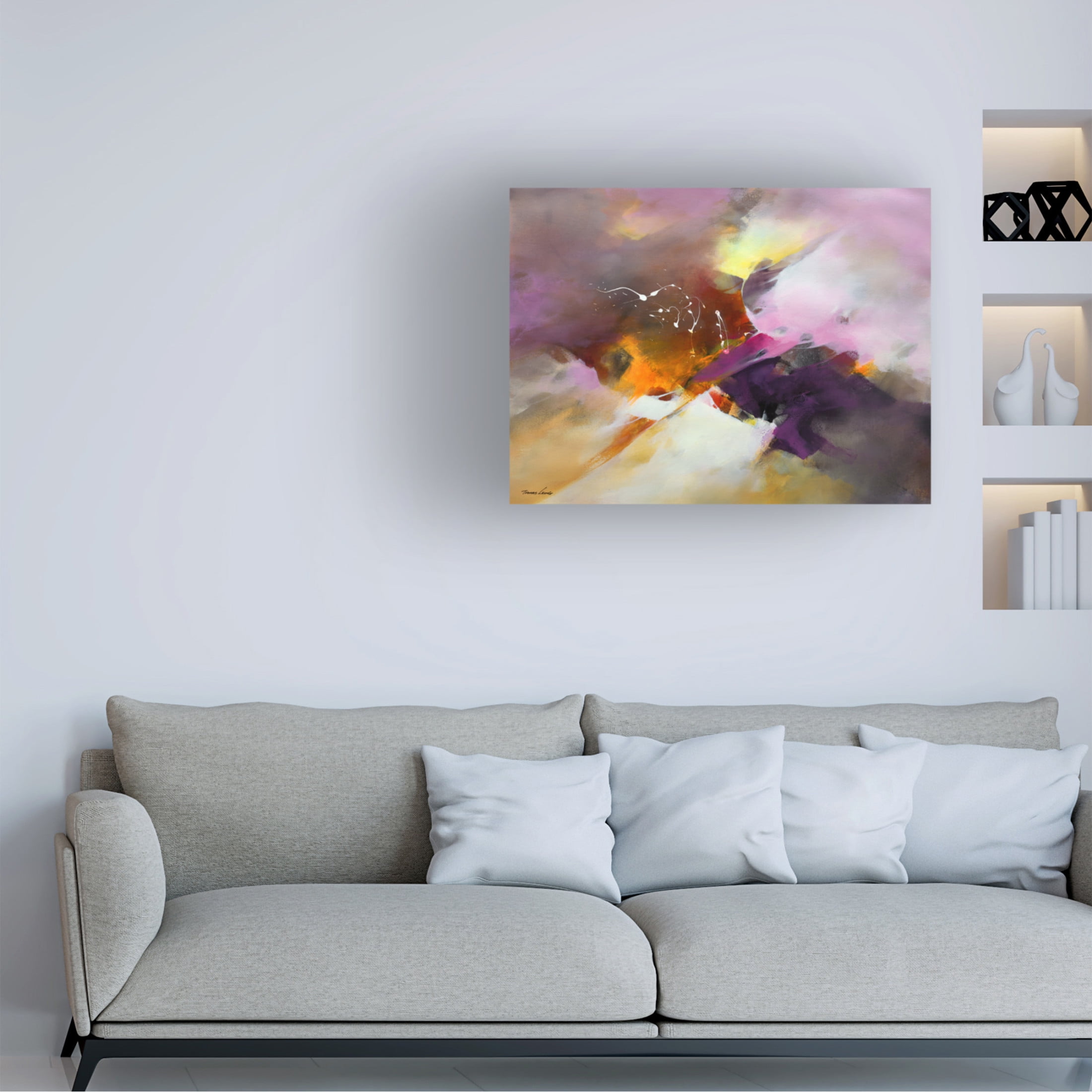 Canvas Wall Art - Thomas Leung 'Abstract 1' Wall Art for Living Room, Bedroom, or Office Décor by Trademark Fine Art - 32 x 24 Inches