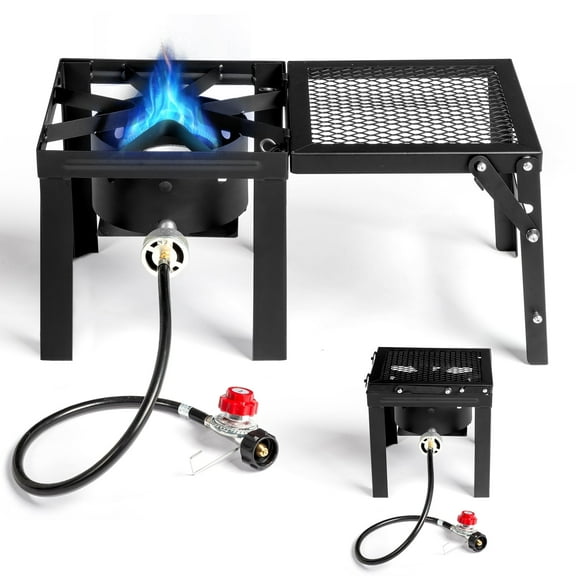 Ktaxon Propane Stove 50000 BTU Cooker Outdoor Camping Picnic Stove Stand BBQ Grill