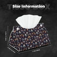 thumbnail image 6 of Lsque Mushroom Doodle Printed Long Tissue Box Cover Holder, Facial Paper Organizer Dispenser,Triangle with Bottom Belt, PVC Leather Decorative Organizer, 6 of 9