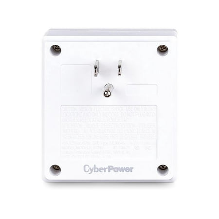 UPC: 0649532621460 | CyberPower Professional 2-OUtlet Surge Suppressor/Protection – 2 x NEMA 5-15R  3 x USB – 500 J – 125 V AC Input