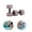 Red, variant on Aqua Fitness Barbells, 10.6" Foam Water Dumbbells for Pool Resistance Training, Upper Body Spa & Swimming Pool Exercise Equipment