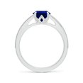 thumbnail image 2 of ANGARA Lab Grown 1.75 Ct Pear Blue Sapphire Split Shank Engagement Ring for Women in 14K White Gold (Size-9x7mm) | Anniversary, Jewelry Gift for Women | Lab-Grown Blue Sapphire Ring, 2 of 8