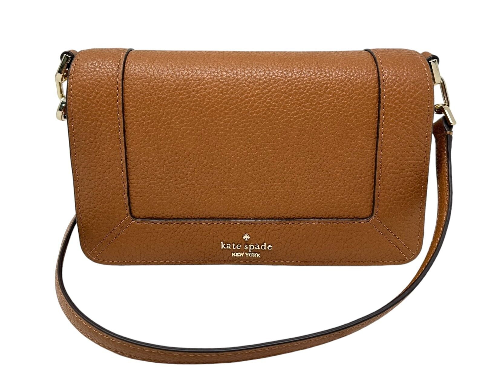 Kate Spade Lena Mini Flap Black Pebble Leather Crossbody Bag KH784 299 Walmart