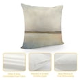thumbnail image 4 of JEUXUS Short Plush Pillow Case Grunge Watercolor Pastel Lake View White, 4 of 5