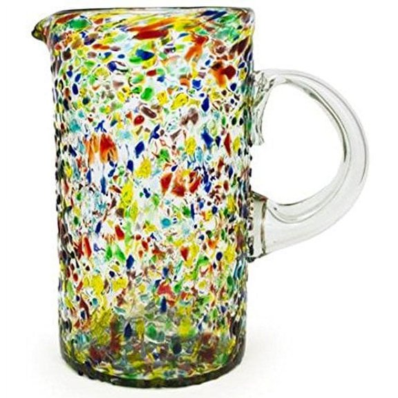 Wind & Weather Handcrafted Recycled Glass Confetti Pitcher