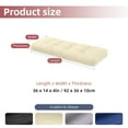 thumbnail image 2 of Millsilo Tufted Bench Cushion - Non-Slip, Water-Resistant, Foam Filled - 36 x 14 x 4 In, 2 of 6