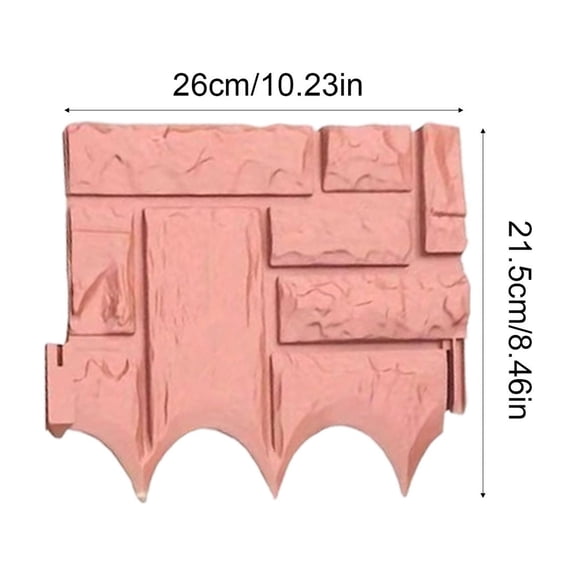 Plastic Garden Fence Border for Landscaping, Outdoor Yard Edging, Tree Rings, Grass and Stone Separation, Weatherproof, Easy to Install Primer