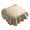 Brown, variant on French Style Seat Cushion - Non- Soft Chair Pad with Ruffles, Ties & Filling for Kitchen, Office & Wooden Dinner Chairs