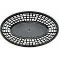 thumbnail image 2 of 12 Pack Fast Food Serving Baskets,Bexikou Food Service Baskets,Plastic Food Basket,Plastic Oval Restaurant Basket for Fast Food Restaurant, Burgers, Sandwiches, Fries (Black), 2 of 7