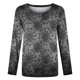 thumbnail image 4 of Camiseta de manga larga con cuello redondo y estampado informal a la moda de verano para mujer Fridja  fjkfkj317, 4 of 5