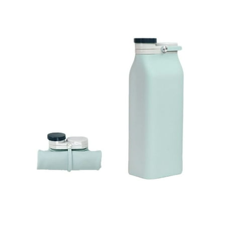 

Kitchen Leak Proof Drinkware Coffee Kettle Silicone Water Bottles Folding Cups Sports Bottles Portable LIGHT GREEN