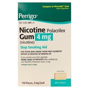 Perrigo Nicotine Gum 4 mg Mint Flavor 110 pieces