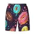 thumbnail image 4 of Lsque Mens Swim Trunks Donuts1 Pattern - Bathing Suit Compression Liner - Beach Swim Shorts Swimwear - (S-3XL) - Stretch Quick Dry -XX-Large, 4 of 9