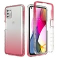 thumbnail image 6 of Mantto Motorola Moto G Stylus 2021 Case, Full Body Clear Protection Case PC Bumper & Rubber TPU Two-layer structure Front & Back Gradient Color Bumper Frame Rubber Phone Case - Red, 6 of 8