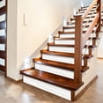 thumbnail image 1 of funlife 13Pcs Farmhouse Style PVC Stair Sticker, Peel and Stick Staircase Decals, Self-Adhesive Waterproof Stair Riser Stickers for Home loft Apartment Decor, 39.37"x7.09" Weathered Rustic White Wood, 1 of 8