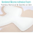thumbnail image 3 of HXRH 4Pcs Heel Silicone Foam Pad with Adhesive for Elbow Wrist Foot Pressure Silicone Heel Bordered Foam Dressing for Sore Foot Pain Cracked Heels, 3 of 7