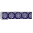 thumbnail image 2 of Ambesonne Ethnic Fabric by the Yard Upholstery, Floral Round Retro Ornament, 2 Yards, Lavender Blue Indigo, 2 of 4