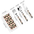 thumbnail image 2 of Rateoe Rose Flowers for Stainless Steel Kids Silverware Set - Child and Toddler Safe Flatware - Children's Knife, Fork And Spoon Set, 2 of 8