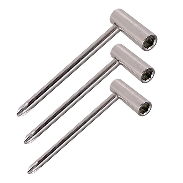 7mm / 8mm / 6,35mm 3 uds. de plata hexagonal para guitarra, llave de varilla, herramienta, accesorio para guitarra CUTICAT Guitarra Eléctrica Llave de Cuello