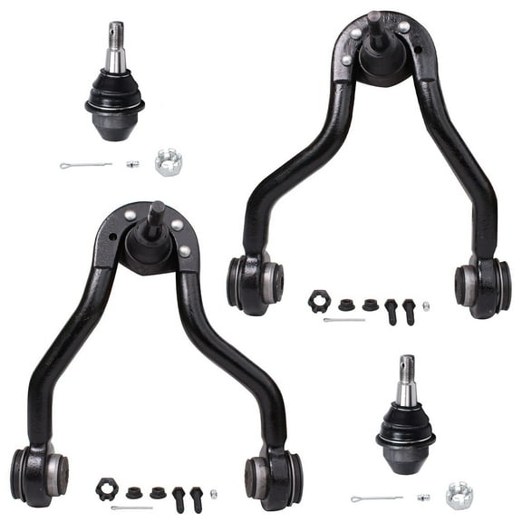 Detroit Axle - 4pc Front Upper Control Arms Lower Ball Joints for Chevy GMC K1500 K2500 Yukon Tahoe