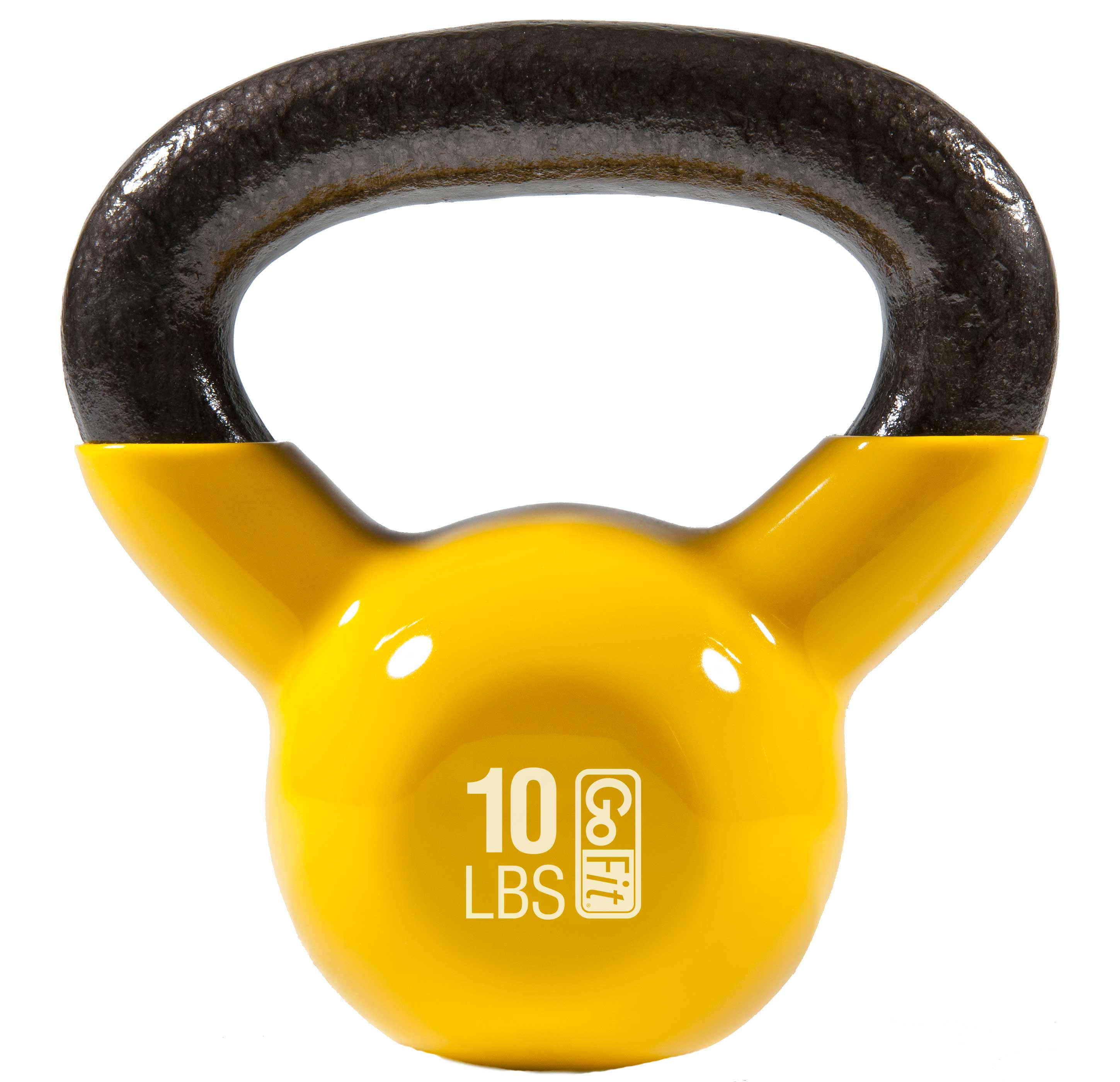Premium Vinyl Dipped Kettle Bell With Introductory Training Dvd by