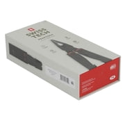 Swiss Tech Praktisch AUS-8 Steel 17-in-1 Folding Multi Tool with Leather Sheath, Black