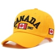 thumbnail image 5 of New Summer Men's Baseball Cap Hip Hop Embroidery Letter Canada Cap Ladies Men's Hombre Hat Casual Hip-hop Hat Canada Dad Hat Maple Leaf Flag Cap Embroidered Unisex, 5 of 7