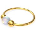 thumbnail image 1 of shiyou-Tiny Belly Button Ring - Dainty Belly Button Hoop Piercing - Hypoallergenic Belly Jewelry Unisex, 1 of 4