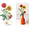 thumbnail image 2 of MEIEST Mini Building Blocks Flower Bouquet Plant Model Set,Creative Artificial Flowers Botanical Collection Construction Building Bricks Toy for Kids,Eternal Flowers Home Decor (Passion), 2 of 16