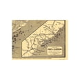 thumbnail image 2 of Historic City Map - Beaufort Savannah Charleston South Carolina - Colton 1863 - Vintage Wall Art, 2 of 4