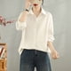 thumbnail image 1 of Camisa informal de manga larga sin capucha para mujer, chaquetas y abrigos, top informal, ropa de abrigo, capa interior en capas, blusa para mujer, 1 of 3