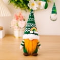 thumbnail image 5 of Conjunto de 2, sombrero verde con trébol, adorno colgante de trébol de la suerte del Festival irlandés para ancianos sin rostro, decoraciones de día, 5 of 5
