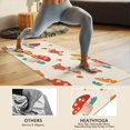 thumbnail image 4 of Orange Mushroom Fox Light Pattern Hot Yoga Mat Towel Non Slip for Hot Yoga - Quick-Drying Yoga Mat Cover with 4 Corner Pockets with Travel Bag - Hot Yoga Towel Non Slip 74"x26", 4 of 6