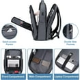 thumbnail image 4 of FENRUIEN Business Laptop Backpack for Men, Water Resistant Tech Travel Bag with USB Charger, Fits 15.6 Inch Computer,, 4 of 12