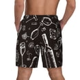 thumbnail image 4 of Fotbe Wine Seamless Men’s Swim Trunks Quick Dry Swim Shorts Board Shorts with Mesh Lining-Small, 4 of 9