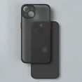 thumbnail image 3 of Étui de Luxe Antichoc Armure Mate pour iPhone 15 14 13 12 11 Pro Max Mini X TP XR 7 8 Plus Pare-Chocs en Silicone Transparent PC Dur Rouge pour iPhone 11Pro Max, 3 of 6