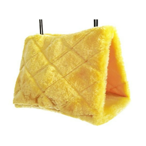 Miangastore Plush Pet Bed Lint Hanging Snuggle Cave For Parrots 1Pcs 7.07X4.91X3.93in