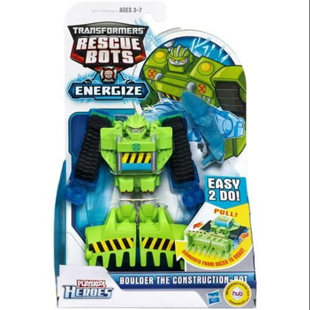 Playskool Heroes Transformers Rescue Bots Boulder the Construction-Bot Figure