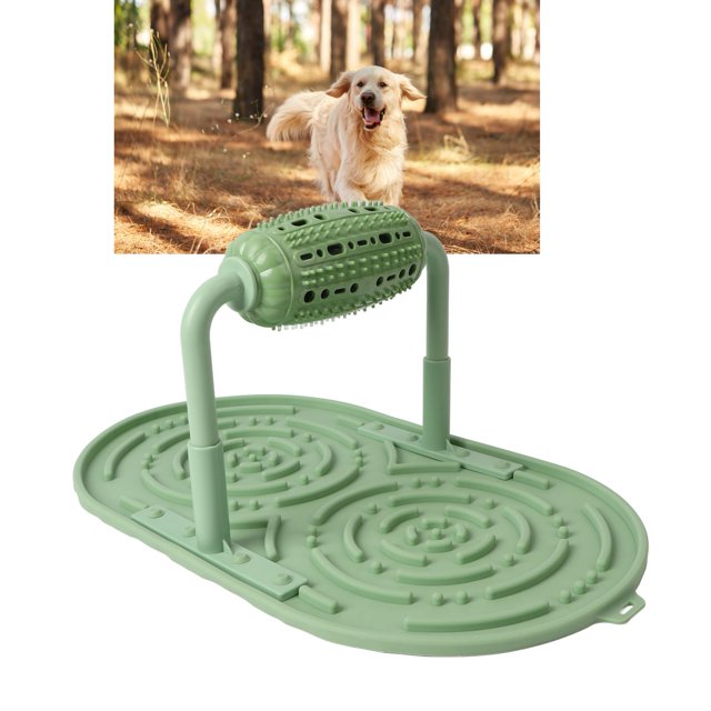 Rompecabezas de alimentación para mascotas juguete interactivo de silicona para mascotas alimentador lento rodillo dispensador de alimentos para gatos ANGGREK Otros