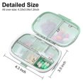 thumbnail image 2 of 3 Pack 8 Compartments Travel Moisture Proof Small Pill Box For Pocket Purse Daily Pill Case Portable Hy, 2 of 5