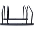 thumbnail image 3 of 2 Bikes Floor Bike Stand, Garage Bike Storage Stand Indoor/Outdoor 22-28" Wheel Stand, Max. Tire Width 2.15", 3 of 9