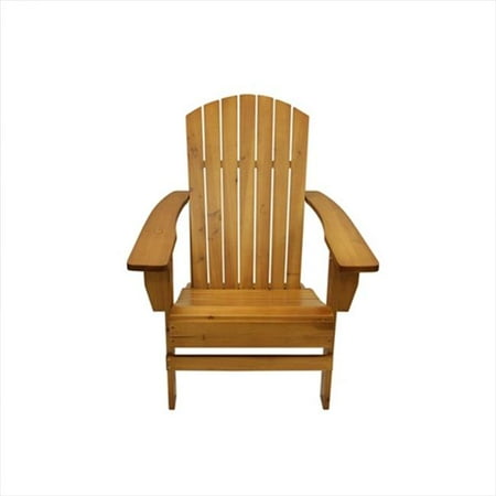 NorthLight 37 in. Natural Wood Outdoor Patio Adirondack