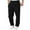 Black, variant on Tiijoy Little Boys Straight Fit Sweatpants Elastic Waist Drawstring Pants Casual Sports Trousers, Sizes 5-6